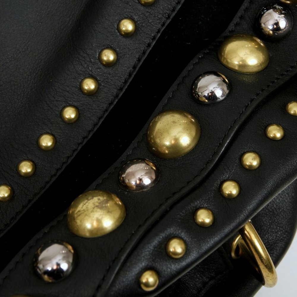 GUCCI Leather Babouska Studded Boston Bag - Picture 12 of 16